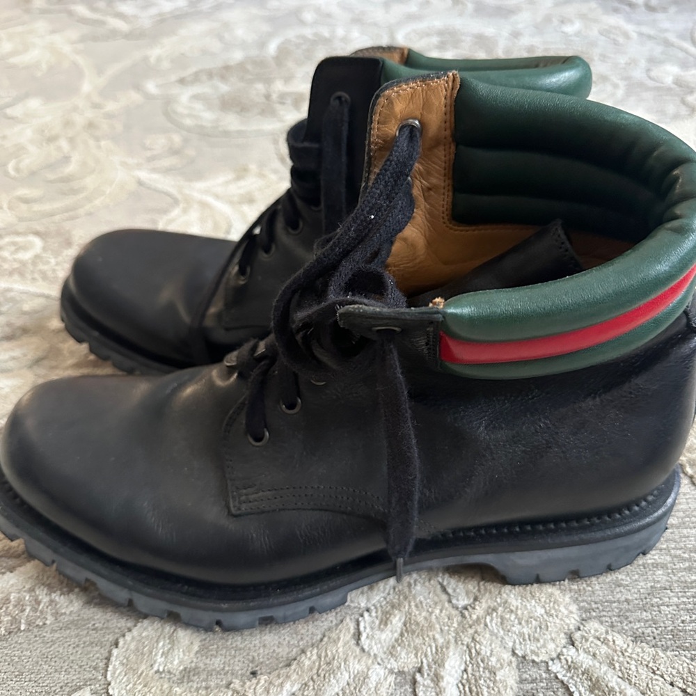 Gucci High Top Men’s leather boot - Picture 1 of 5